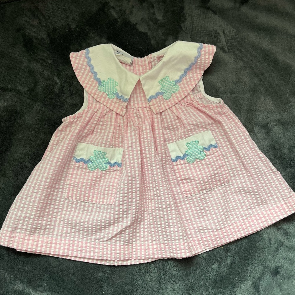 Samara Pink and White Baby Dress